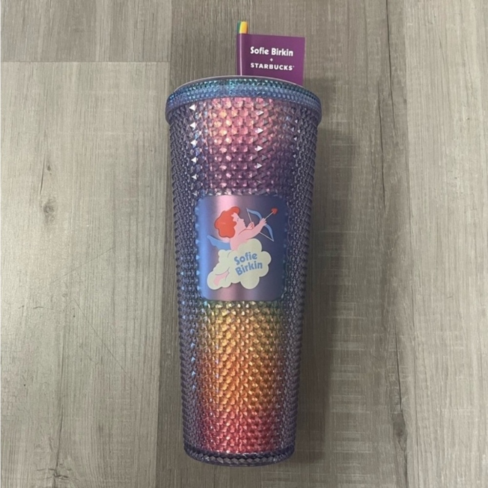 Starbucks Sofie Birkin Rainbow Studded Venti Cold Pride 🌈 Tumbler 2024 Pride NWT